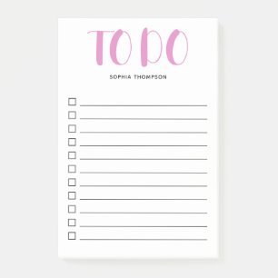 Om Vet script roze notities aan te bieden Post-it® Notes
