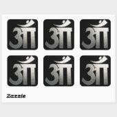 OM VIERKANTE STICKER (Vel)