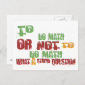 Om Wiskunde te doen Briefkaart (Voorkant / Achterkant)