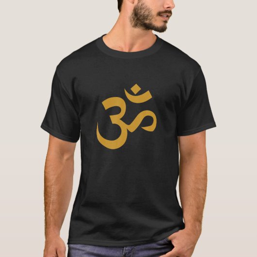 Om Yoga Aum Ohm Hindu Meditation Symbol T-shirt (Voorkant)