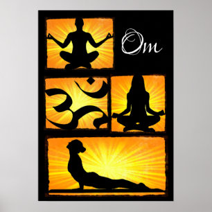 Om Yoga Meditation Poster