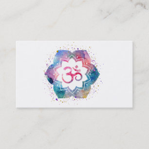 *~* Om Yoga Teacher Reiki Massage Mindfullness Visitekaartje