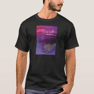 Om zelf te denken waar de wervelkolom is t-shirt
