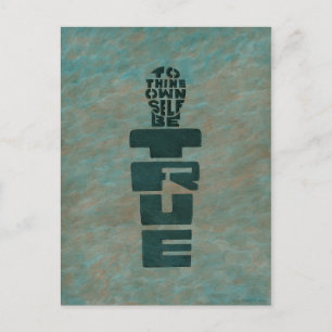 Om zelf waar te zijn briefkaart