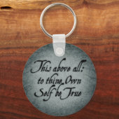 Om zelf waar te zijn sleutelhanger (Voorkant)