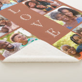 Oma 10 Fotocollage Terracotta Sherpa Deken (3/4)