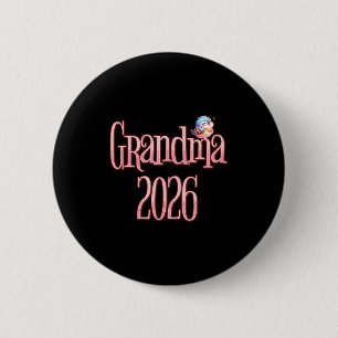 Oma 2026 Schattige Vogel Nieuwe Oma Zwangerschap o Ronde Button 5,7 Cm