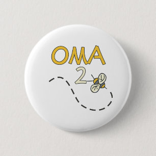 Oma 2 Bee Ronde Button 5,7 Cm