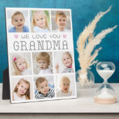 Oma 9 fotocollage harten aangepaste kleuren fotoplaat (Zijkant)