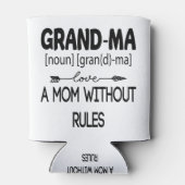 oma A Mam zonder regels Moederdag 2021 Blikjeskoeler (Achterkant)