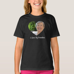 Oma aangepaste foto gepersonaliseerde Valentijnsda T-shirt