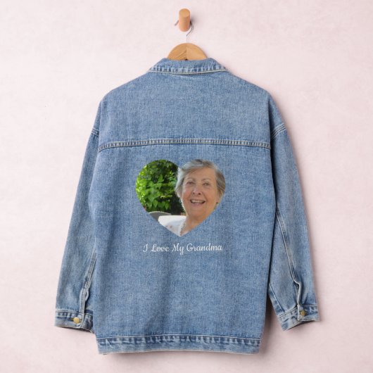 Oma Aangepaste foto Grootouderdag Denim Jacket (Hangar)