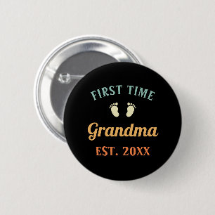 Oma Abuela Nonna Oma Eerste keer oma Ronde Button 5,7 Cm