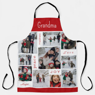 Oma All-Over Print Vakantiefoto Collage Schort