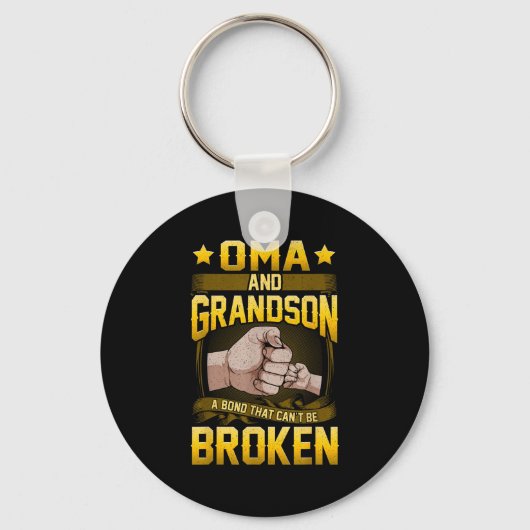 Oma And Grandson A Bond That Can't Be Broken Shirt Sleutelhanger (Voorkant)