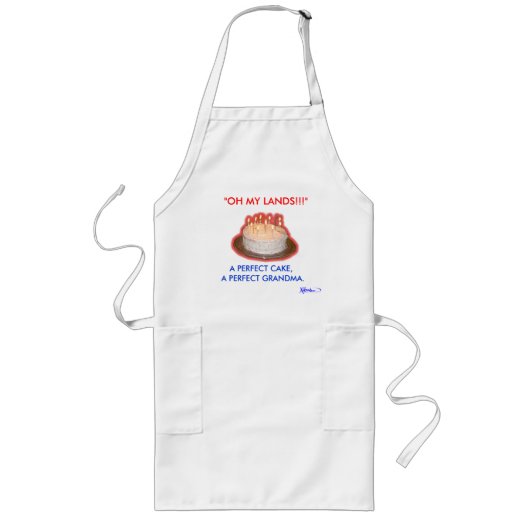 oma apron lang schort (Voorkant)