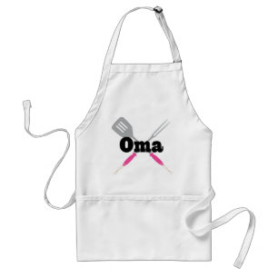 Oma Barbeque Gift Standaard Schort