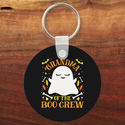 Oma Boo Crew Ghost Matching Family Set Hallowe Sleutelhanger (Voorkant)