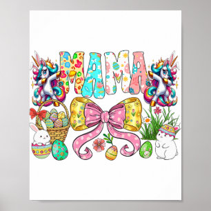 Oma Bunny Matching Familie Groep Konijn Pasen Oma Poster
