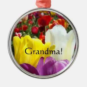Oma! cadeaus Sieraden Tulp Bloemen Bloemig Metalen Ornament