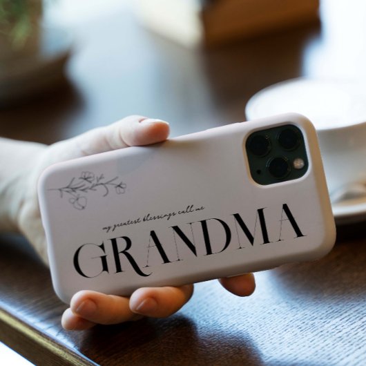 Oma | Chic Boho Lettering & Bloemen Case-Mate iPhone Case