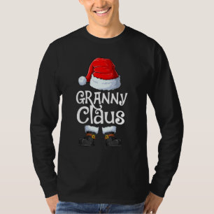 Oma Claus Familie Matching Oma Claus Pyjama T-shirt