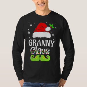 Oma Claus Familie Matching Oma Claus Pyjama T-shirt