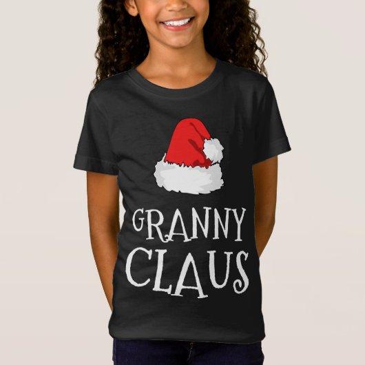 Oma Claus Kerst Pet Familie Groep Matching P T-shirt (Voorkant)