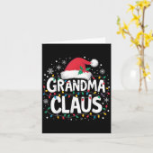 Oma Claus Kerstverlichting Kerstman Familie Matchi Kaart (Gele Bloem)
