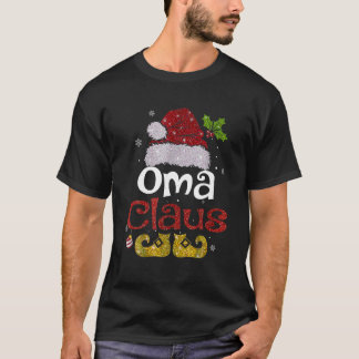 Oma Claus Shirt Kerstmis Pajama familie komt overe