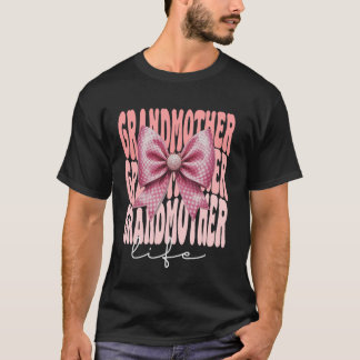 Oma Coquette Strikroze Schattige Oma Moeder' T-shirt