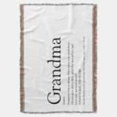 Oma Definition Black en White Modern Fun Deken (Voorkant Verticaal)