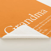 Oma Definition Sinaasappel Modern Fun Sherpa Deken (3/4)