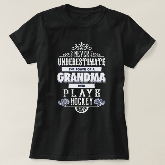 Oma die Plays Hockey T-shirt (Design voorkant)