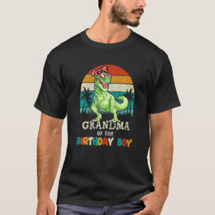 Oma Dinosaur van de Birthday Boy Matching Fami T-shirt