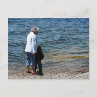 Oma en Devin Briefkaart