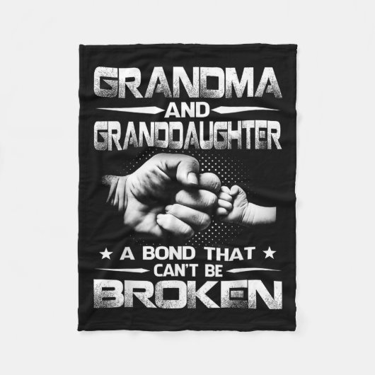 Oma en kleindochter hebben een band die niet gebor fleece deken (Voorkant)