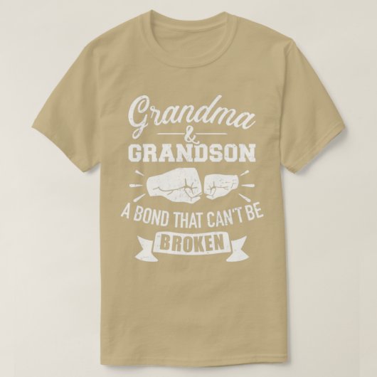 Oma en kleinzoon die niet kunnen worden gebroken t-shirt (Design voorkant)
