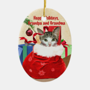 Oma en Oma's kerstversiering Keramisch Ornament