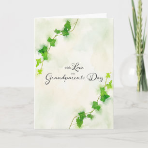 Oma- en Opa-dag voor zowel groene Engelse klimop Kaart