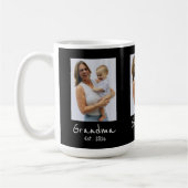 Oma Est. Wit script 3 foto Koffiemok (Links)