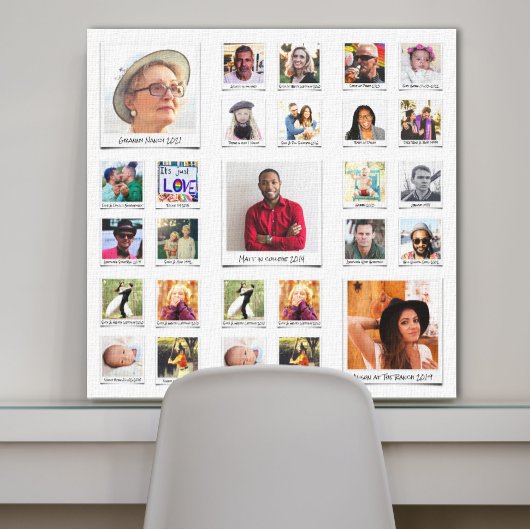 Oma familie foto print collage