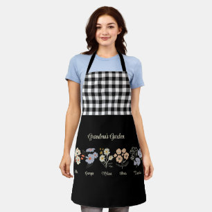Oma Flower Garden Custom 5 Naam  Bloemen Schort