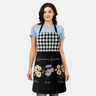 Oma Flower Garden Custom Naam  Bloemen Schort