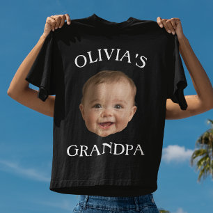Oma Foto Opa Persoonlijke Naam Opa T-shirt