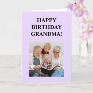 Oma Foto Persoonlijke Verjaardag Kaart