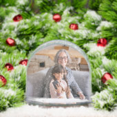 Oma foto sneeuwbol (Kerstmis)