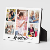 Oma Fotocollage met 5 foto's Grootmoeder Fotoplaat (Zijkant)