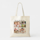 Oma foto's gepersonaliseerd tote bag (Achterkant)