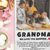 Oma Gepersonaliseerde foto Gift van Kinder Theedoek